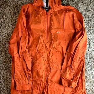 Nike Men's Orange Windbreaker Jacket vintage